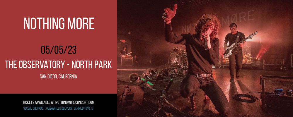 Nothing More at Nothing More Concert tickets Nothing More at Nothing More Concert