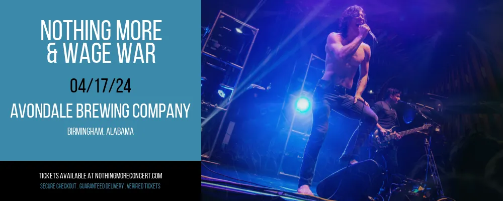Nothing More & Wage War at Avondale Brewing Company at Avondale Brewing Company